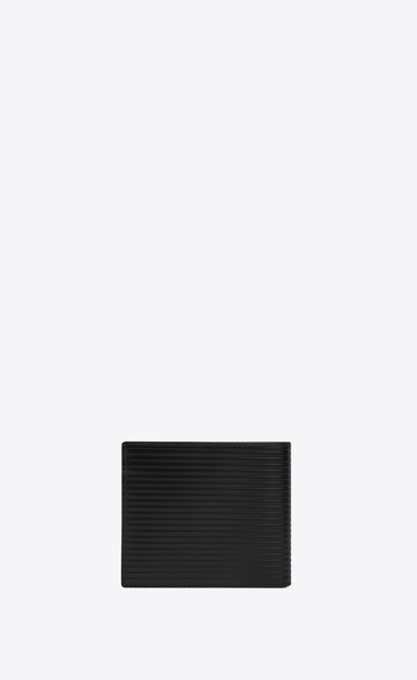 SAINT LAURENT ID SLG Man id east/west wallet in opium embossed leather b_V4
